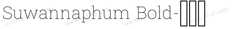 Suwannaphum Bold字体转换